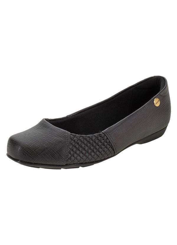Modare - Sapato Feminino Salto Baixo Modare - 7016457 - Preto 01