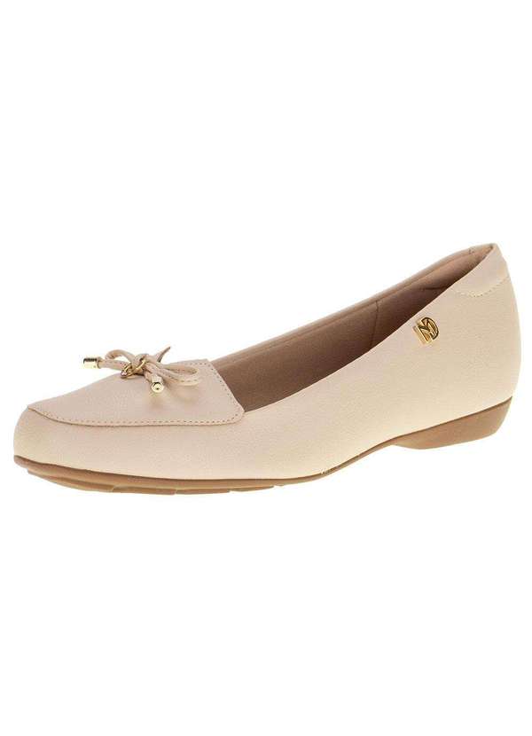 Modare - Sapato Feminino Salto Baixo Modare - 7016461 - Natural