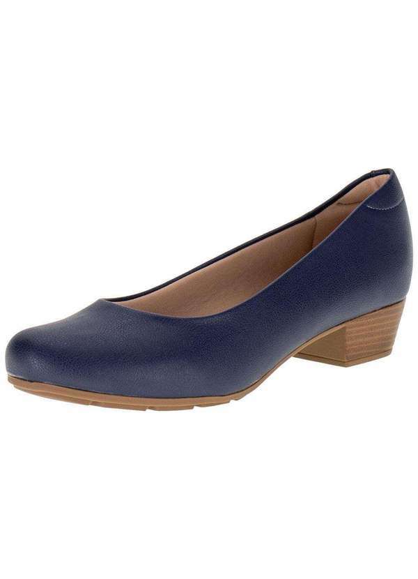 Modare - Sapato Feminino Salto Baixo Modare - 7032400 - Marinho