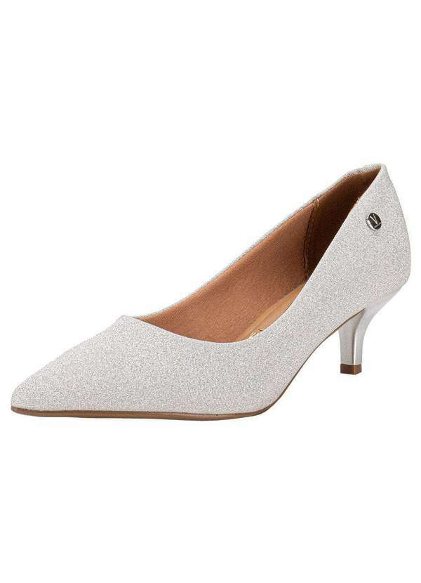 Vizzano - Sapato Feminino Salto Baixo Vizzano - 1122828 - Prata 01