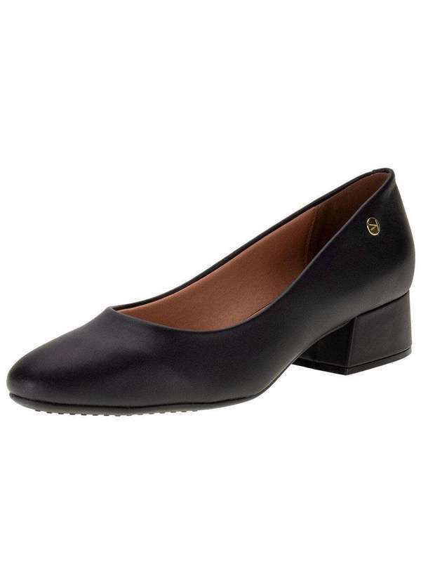 Vizzano - Sapato Feminino Salto Baixo Vizzano - 1346100 - Preto