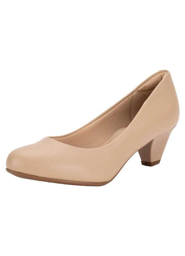 Modare - Sapato Feminino Salto Cone Modare 7005500 - Bege