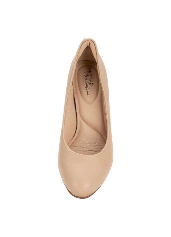 Modare - Sapato Feminino Salto Cone Modare 7005500 - Bege 5