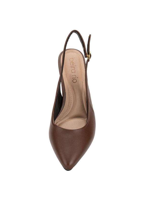 Beira Rio - Sapato Feminino Salto Fino Beira Rio 40761310 Café 5