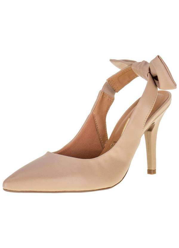 Vizzano - Sapato Feminino Salto Fino Vizzano - 11841177 - Bege
