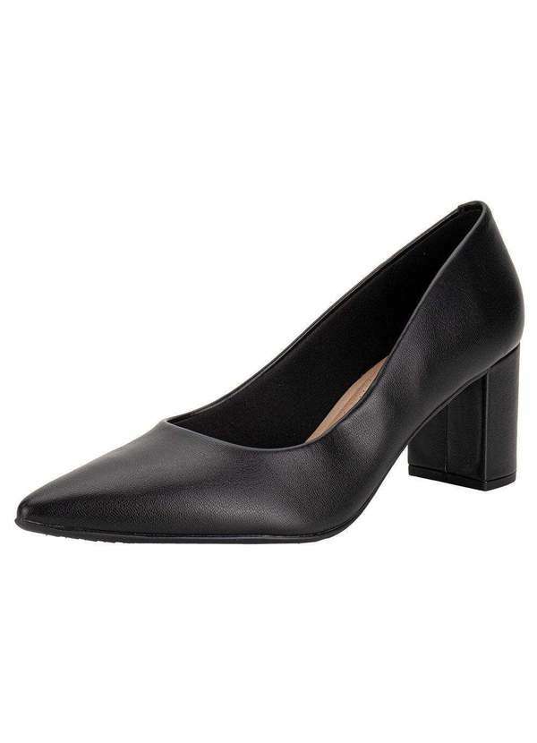 Beira Rio - Sapato Feminino Salto Grosso Beira Rio 4241200 - Preto
