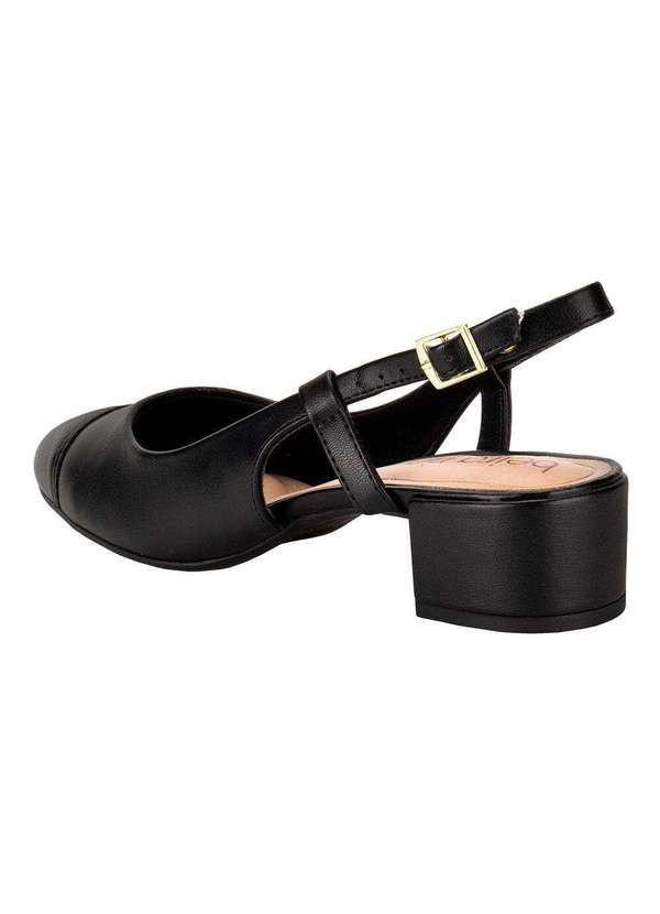 Beira Rio - Sapato Feminino Salto Grosso Beira Rio 4301111 - Preto 3