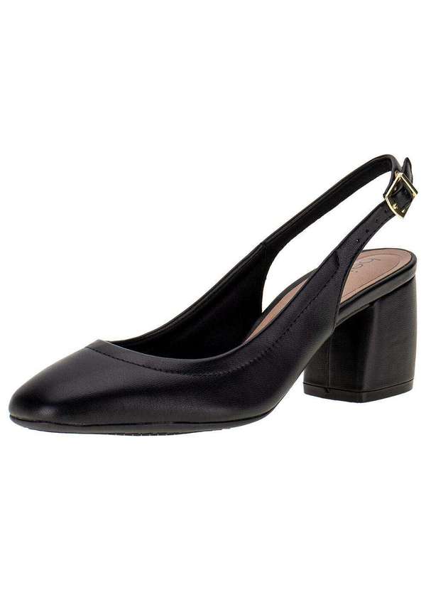 Sapato Feminino Salto Grosso Beira Rio 4304101 Preto Clovis