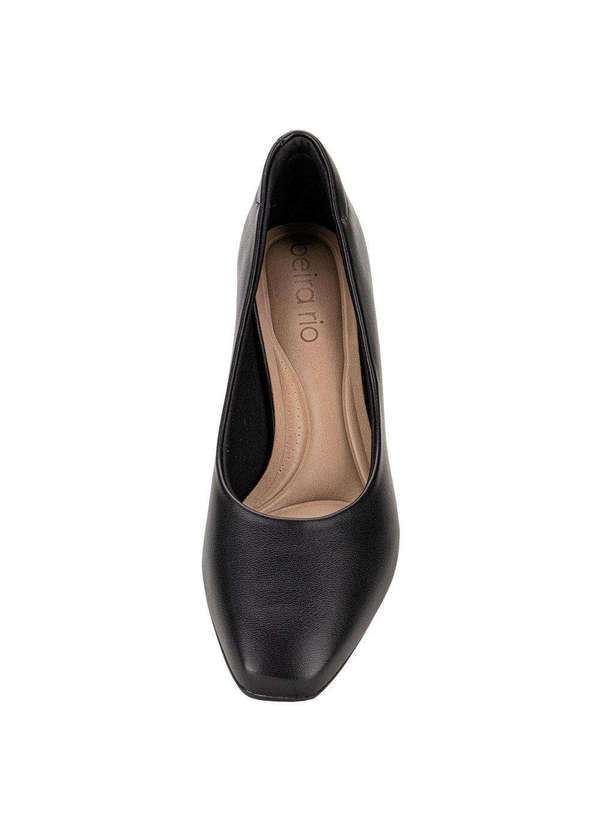 Beira Rio - Sapato Feminino Salto Grosso Beira Rio 4314100 - Preto 5