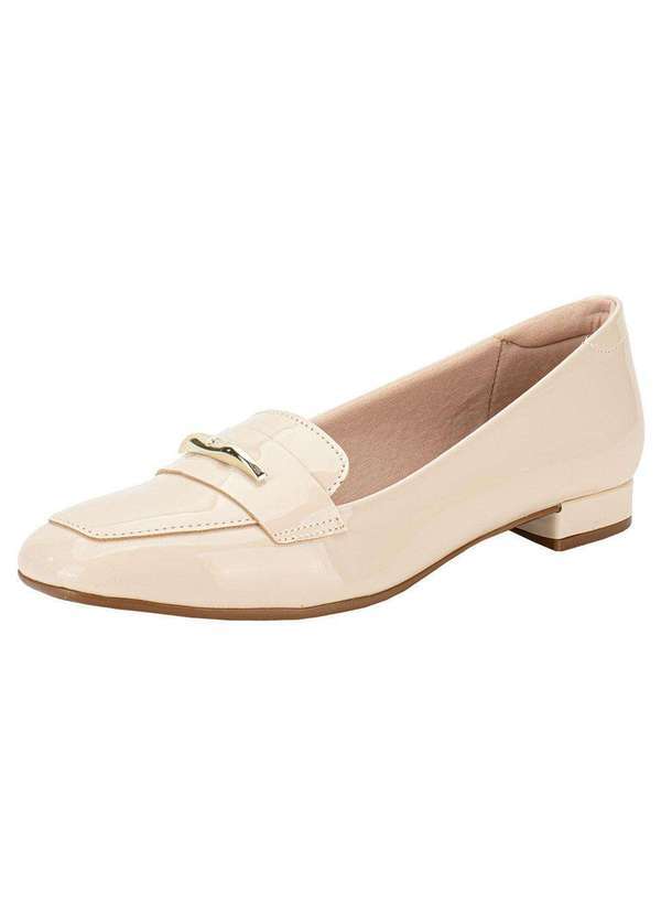 Beira Rio - Sapato Feminino Salto Grosso Beira Rio 4318104 - Natural