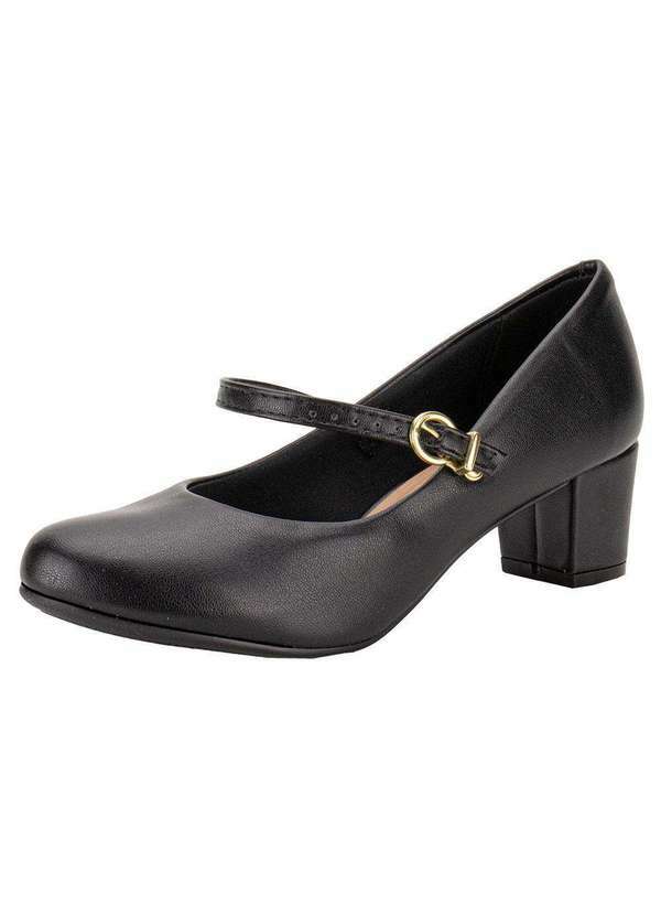Beira Rio - Sapato Feminino Salto Grosso Beira Rio 4777475 - Preto