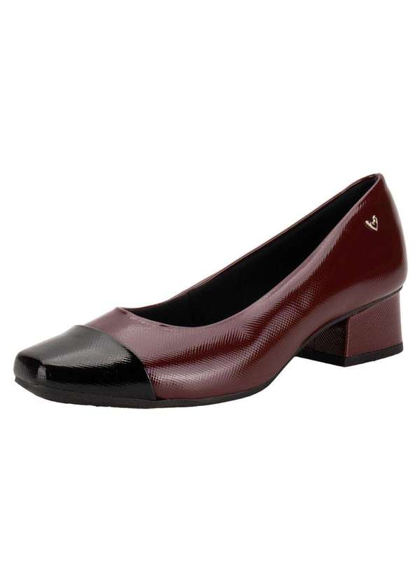 Mississipi - Sapato Feminino Salto Grosso Mississipi Me903 - Vinho