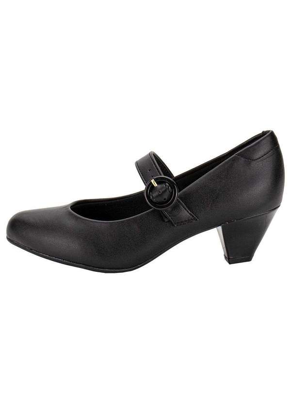 Modare - Sapato Feminino Salto Grosso Modare - 7005668 - Preto 01 2