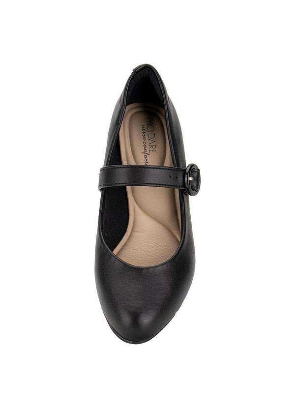 Modare - Sapato Feminino Salto Grosso Modare - 7005668 - Preto 01 5
