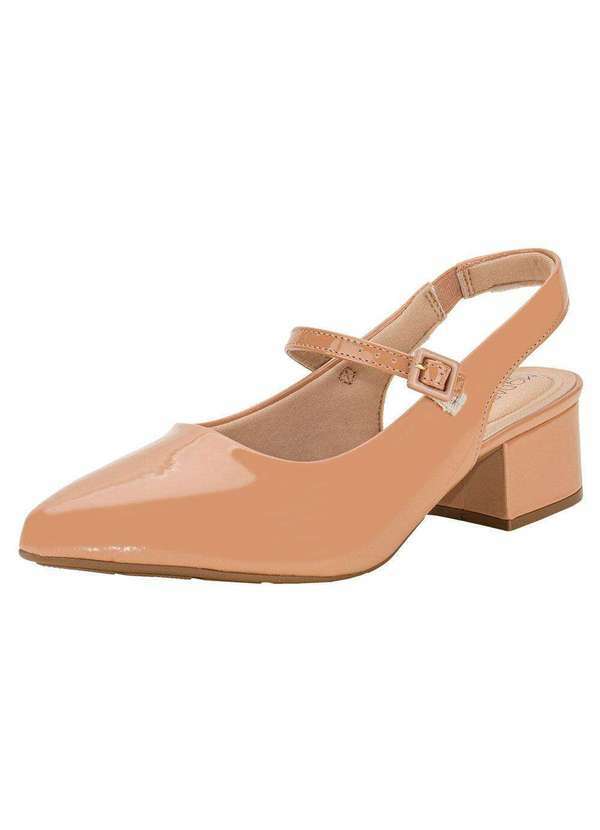 Modare - Sapato Feminino Salto Grosso Modare 7340125 - Salmão