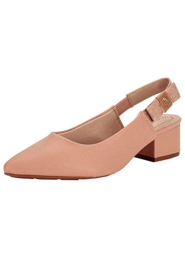 Modare - Sapato Feminino Salto Grosso Modare 7340132 - Salmão