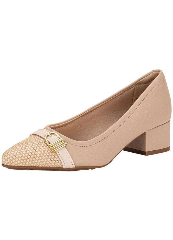 Modare - Sapato Feminino Salto Grosso Modare 7340134 Bege