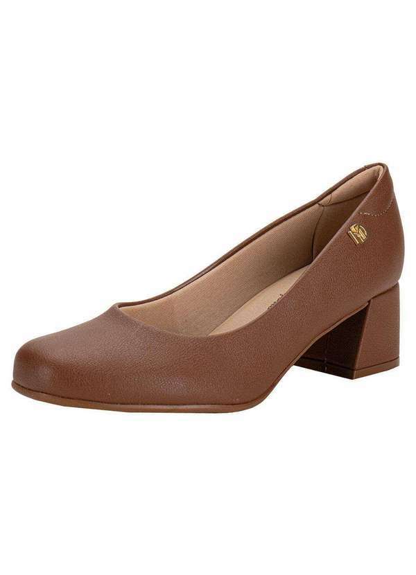 Modare - Sapato Feminino Salto Grosso Modare - 7373100 Chocolate