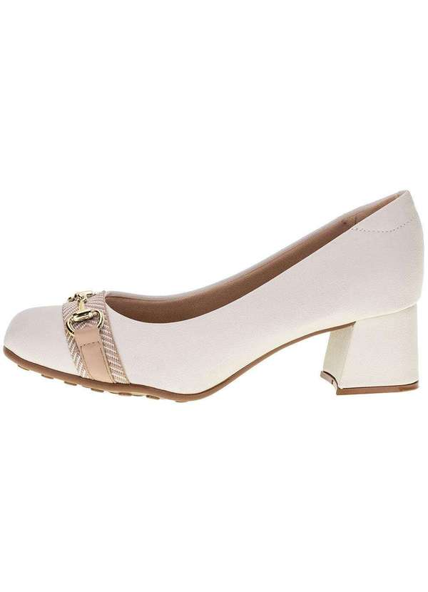 Modare - Sapato Feminino Salto Grosso Modare - 7373110 - Marfim 2