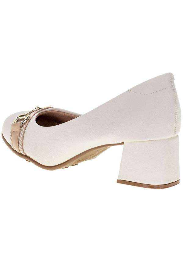 Modare - Sapato Feminino Salto Grosso Modare - 7373110 - Marfim 3