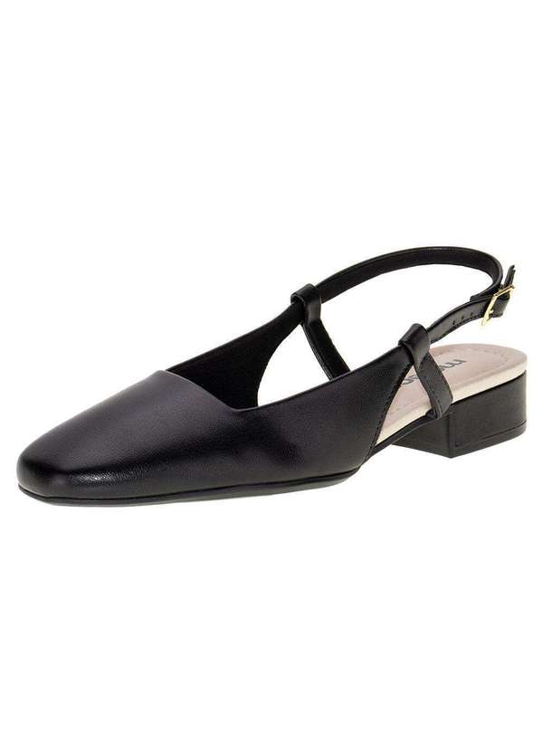 Moleca - Sapato Feminino Salto Grosso Moleca 5795100 - Preto 1