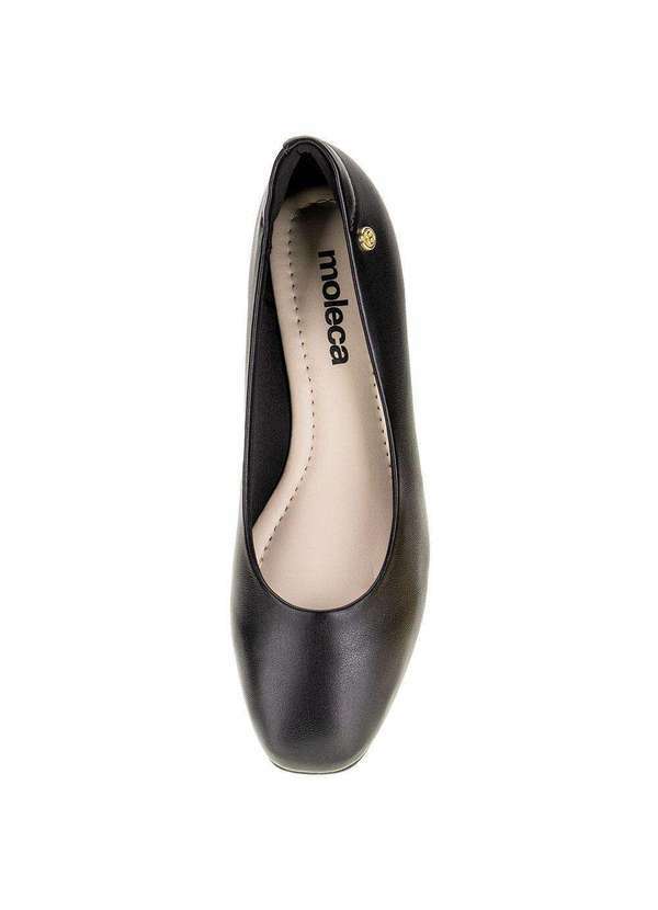 Moleca - Sapato Feminino Salto Grosso Moleca - 5795101 - Preto 5