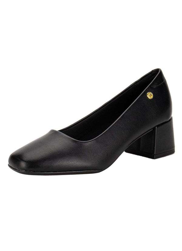 Moleca - Sapato Feminino Salto Grosso Moleca 5822100 - Preto