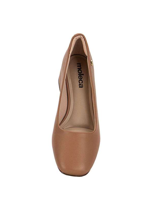 Moleca - Sapato Feminino Salto Grosso Moleca 5822100 - Salmão 5