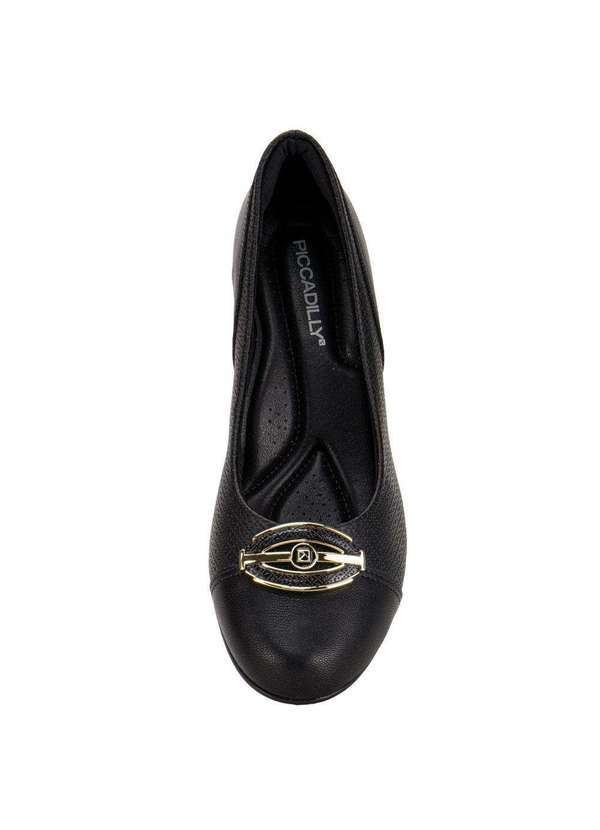 Piccadilly - Sapato Feminino Salto Grosso Piccadilly 110183 - Preto 5