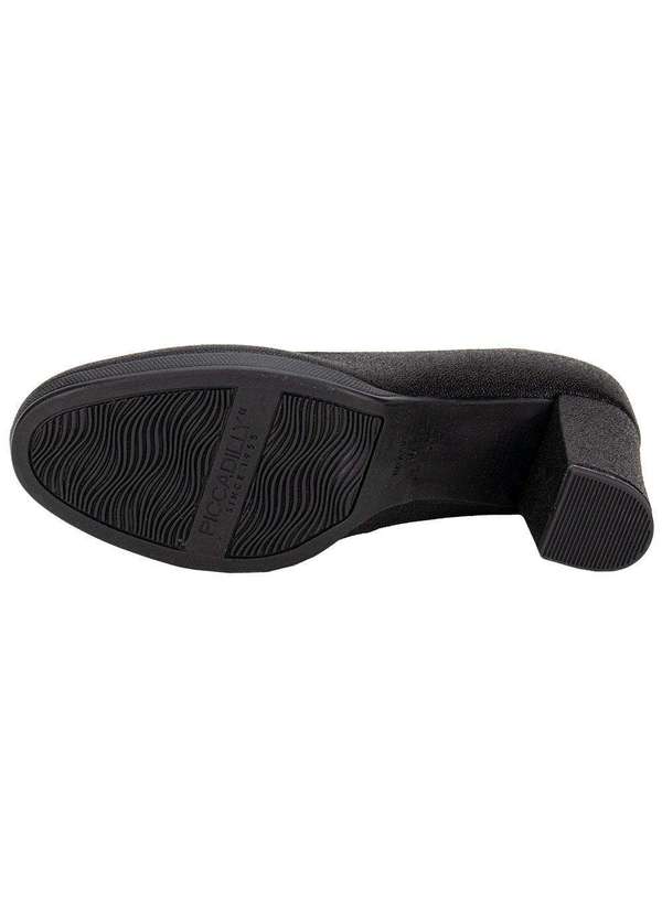 Piccadilly - Sapato Feminino Salto Grosso Piccadilly 130185 Preto 01 4