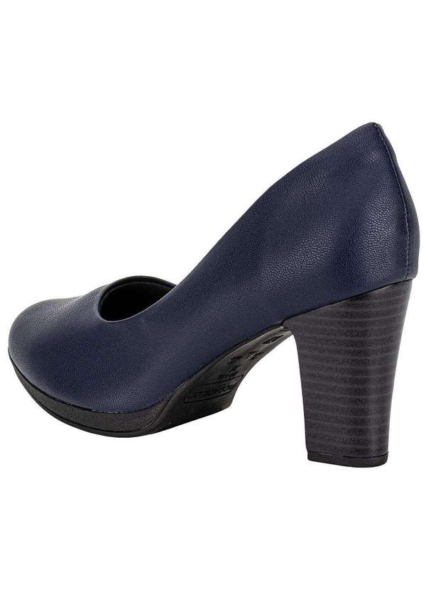 Piccadilly - Sapato Feminino Salto Grosso Piccadilly 130196 Marinho 3