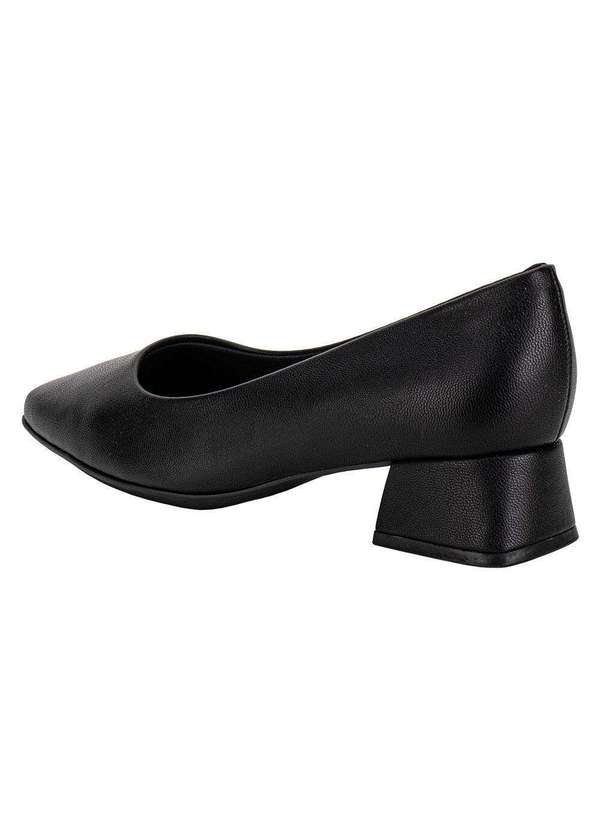 Piccadilly - Sapato Feminino Salto Grosso Piccadilly 160055 - Preto 01 3