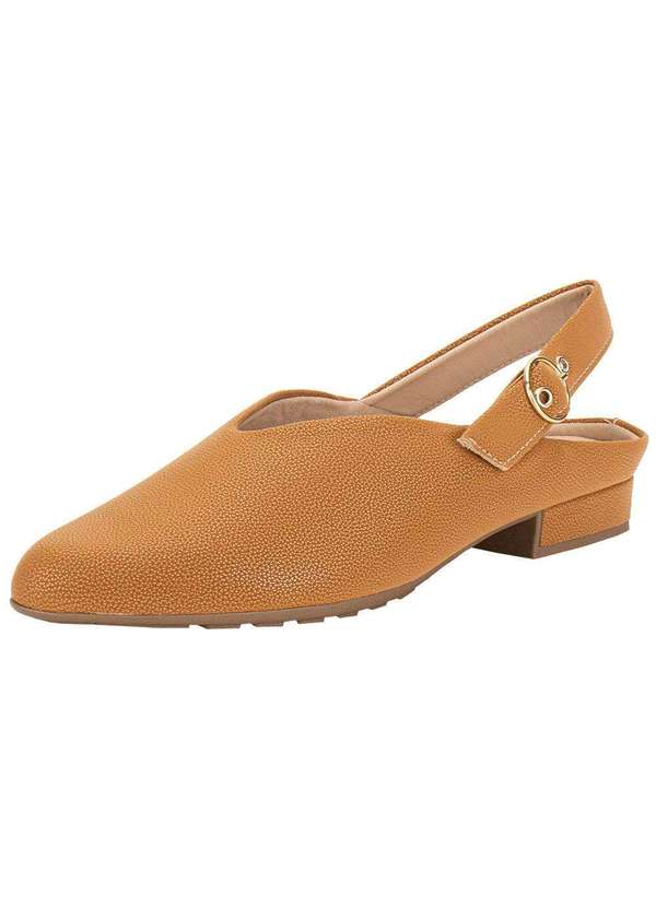 Piccadilly - Sapato Feminino Salto Grosso Piccadilly 265001 Caramelo