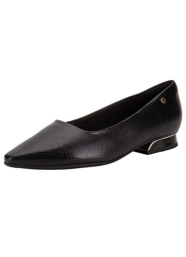 Piccadilly - Sapato Feminino Salto Grosso Piccadilly 279004 - Preto