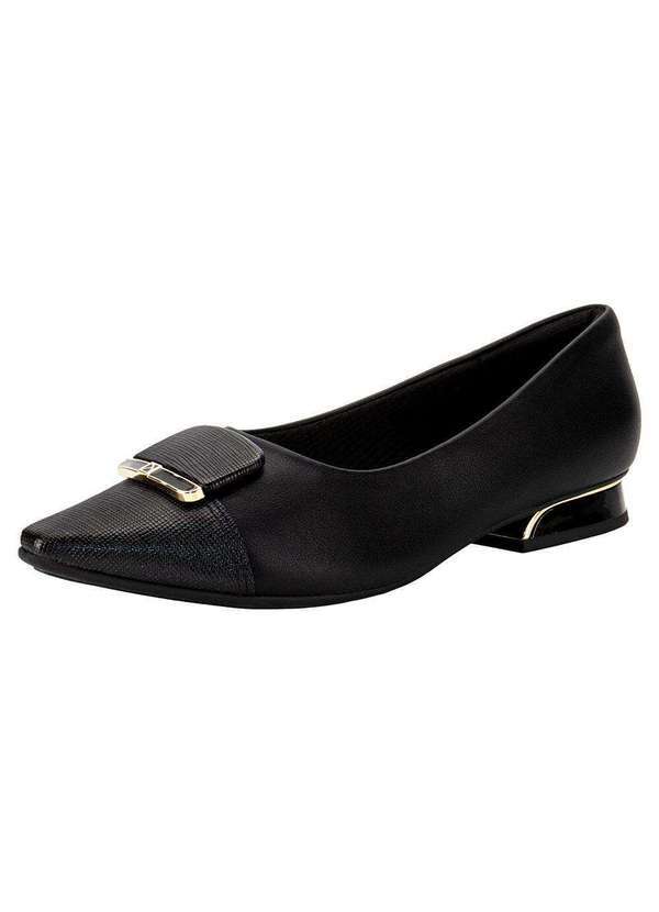 Piccadilly - Sapato Feminino Salto Grosso Piccadilly 279034 - Preto