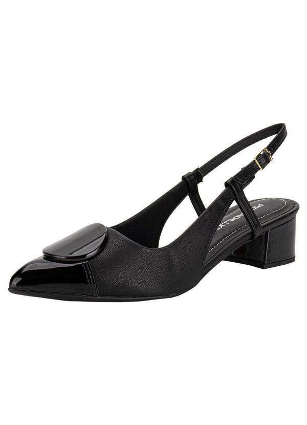 Piccadilly - Sapato Feminino Salto Grosso Piccadilly 739085 - Preto