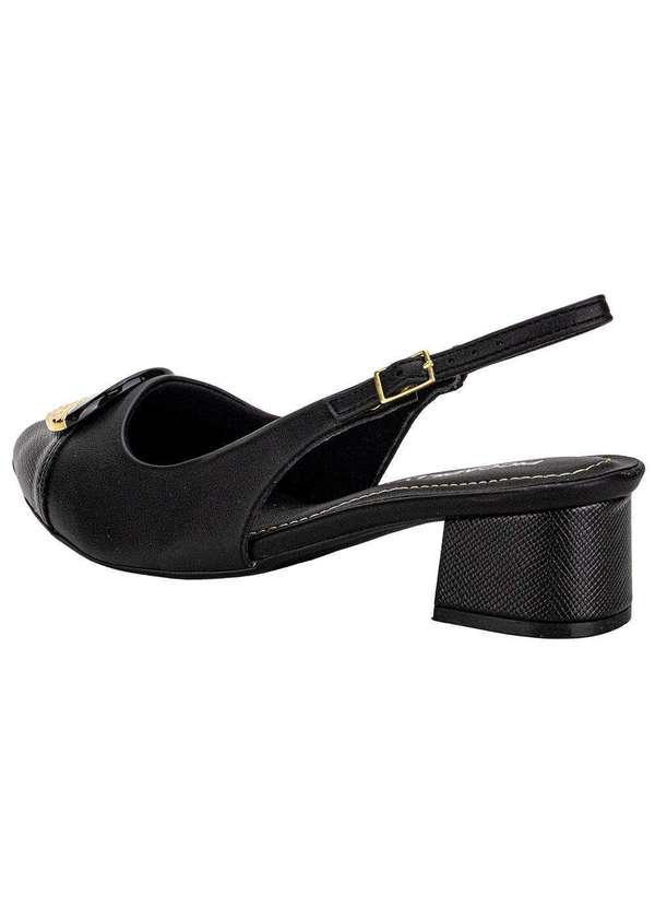 Piccadilly - Sapato Feminino Salto Grosso Piccadilly 739091 - Preto 3