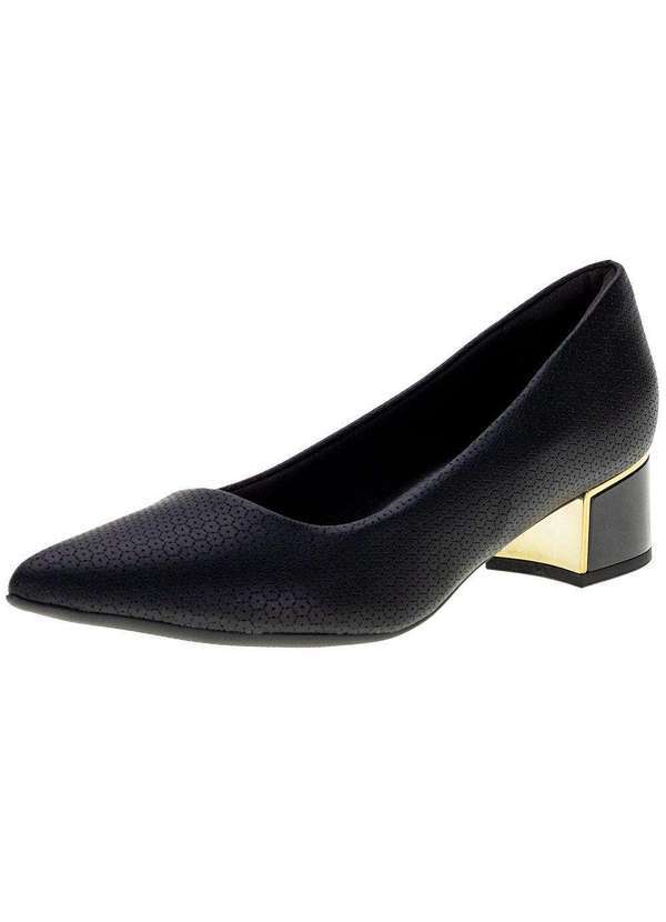 Piccadilly - Sapato Feminino Salto Grosso Piccadilly - 739115 - Preto