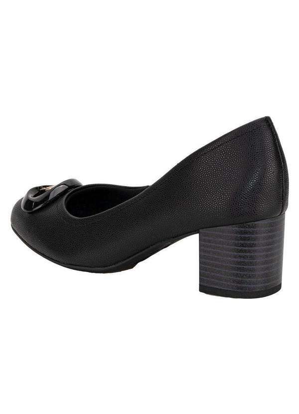 Usaflex - Sapato Feminino Salto Grosso Usaflex Ma0802 - Preto 3