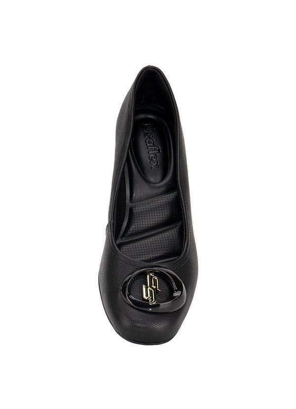 Usaflex - Sapato Feminino Salto Grosso Usaflex Ma0802 - Preto 5