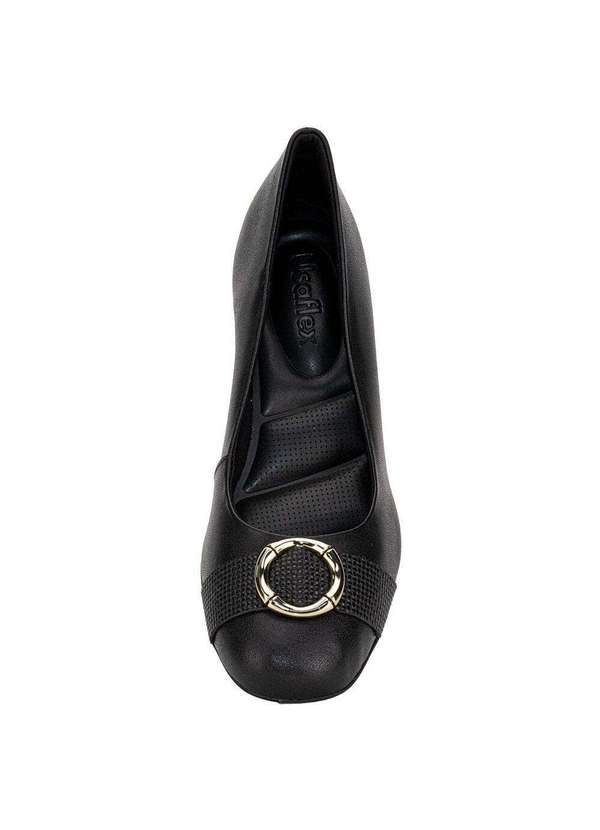 Usaflex - Sapato Feminino Salto Grosso Usaflex Ma0804 Preto 5
