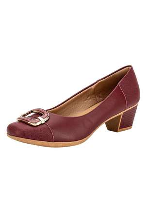 Sapato Feminino Salto Grosso Usaflex Mm1502 - USAFLEX