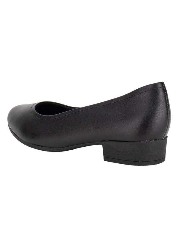 Usaflex - Sapato Feminino Salto Grosso Usaflex Uf04003 Preto 3