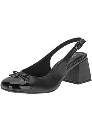 Sapato Feminino Salto Grosso Via Marte 067001 - VIA MARTE