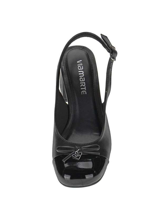 Via Marte - Sapato Feminino Salto Grosso Via Marte 067001 - Preto 5