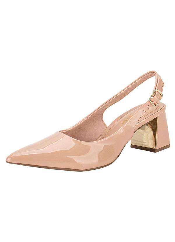 Via Marte - Sapato Feminino Salto Grosso Via Marte 067002 - Salmão