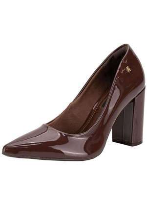 Sapato Feminino Salto Grosso Via Marte 215001 - VIA MARTE
