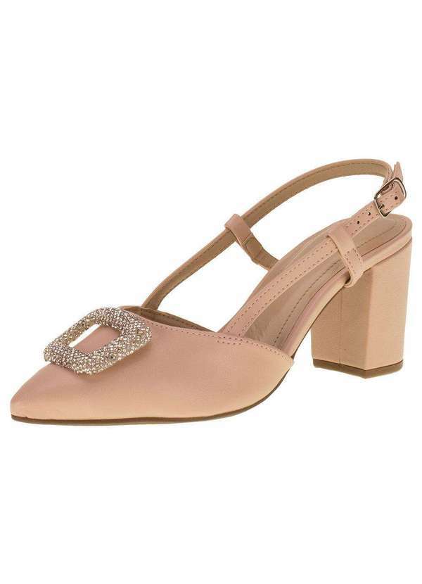 Via Marte - Sapato Feminino Salto Grosso Via Marte - 2312308 - Rosa