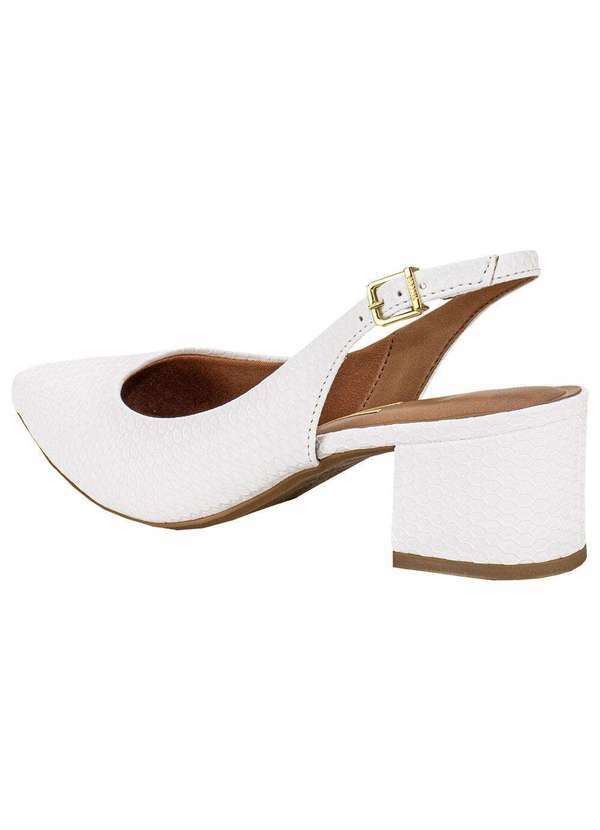 Vizzano - Sapato Feminino Salto Grosso Vizzano 1220311 - Branco 3