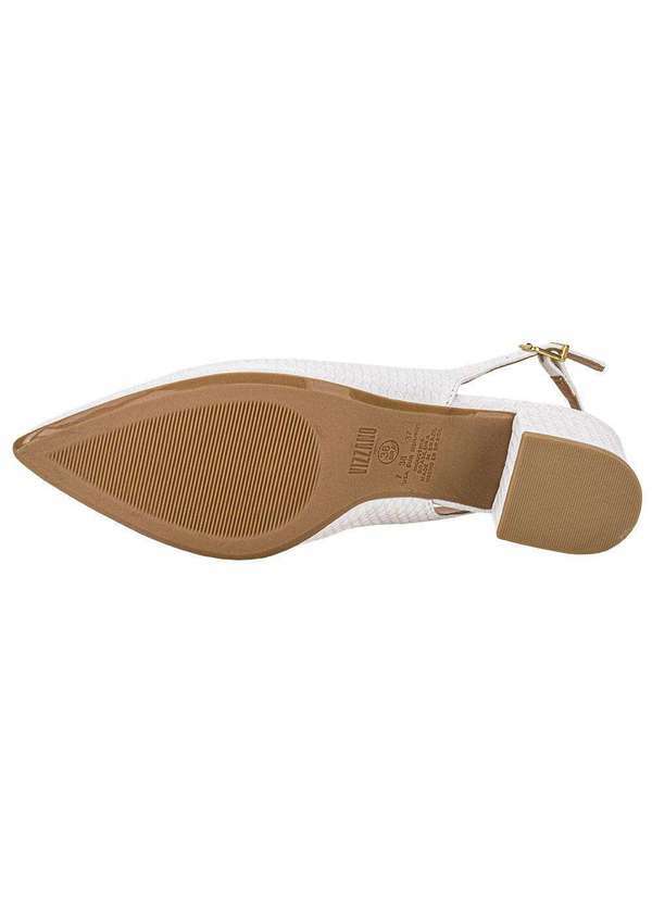 Vizzano - Sapato Feminino Salto Grosso Vizzano 1220311 - Branco 4